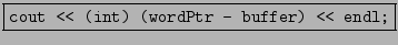 \fbox{\tt 0 1 2 3 4}