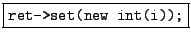 \fbox{\tt delete theInt;}