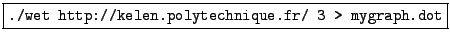 \fbox{\tt
dot -Tgif -o mygraph.gif mygraph.dot}