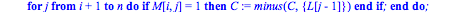 sixcoloriage := proc (M) local i, L, n, C, j, N; n := LinearAlgebra:-LinearAlgebra(M); if n <= 6 then return [seq(i, i = 1 .. n)] end if; i := degrecinq(M); if not type(i, integer) then return 