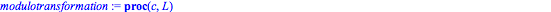 modulotransformation := proc (c, L) local m, n, i; m := c; n := reflexion(c); for i to nops(c) do if `in`(m, L) or `in`(n, L) then return true end if; m := rotation(m); n := rotation(n) end do; return...