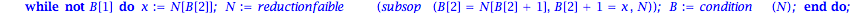 AlgoLLL := proc (M) local N, B, x; N := reductionfaible(M); B := condition(N); while not B[1] do x := N[B[2]]; N := reductionfaible(subsop(B[2] = N[B[2]+1], B[2]+1 = x, N)); B := condition(N) end do; ...