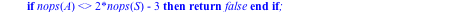 Laman := proc (G) local S, A, i, j, k, P, p, q; S := G[1]; A := G[2]; if nops(A) <> 2*nops(S)-3 then return false end if; P := [seq(0, i = 1 .. nops(S))]; for i to 2^nops(S)-1 do j := 1; while P[j] = ...