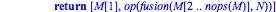 fusion := proc (M, N) local L; if M = [] then return N elif N = [] then return M elif M[1] <= N[1] then return [M[1], op(fusion(M[2 .. nops(M)], N))] else return [N[1], op(fusion(M, N[2 .. nops(N)]))]...