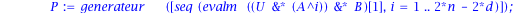 Wiedemann := proc (A, b) local n, B, d, P, U, Q; n := linalg:-linalg(A); d := 0; B := b; Q := 1; while linalg:-linalg(B) <> 0 do U := vecteuralea(n); P := generateur([seq(evalm(`&*`(`&*`(U, A^i), B))[...