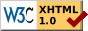 xhmtl 1.0 valid