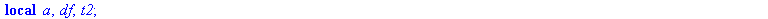 proc (x, y) local a, df, t2; a := `+`(x, y); df := array(1 .. 3); df[1] := `*`(y, `*`(x)); t2 := df[1]; return `+`(`*`(a, `*`(y)), t2), `+`(`*`(a, `*`(x)), t2, 2) end proc
