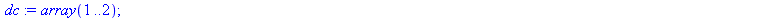 proc (x, y) local a, b, c, da, db, dc; da := array(1 .. 2); db := array(1 .. 2); dc := array(1 .. 2); da[1] := 1; da[2] := 1; a := `+`(x, y); db[1] := `+`(`*`(x, `*`(da[1])), a); db[2] := `*`(da[2], `...