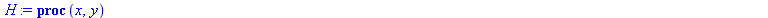 proc (x, y) local a, b, c, df; a := `+`(x, y); b := `*`(a, `*`(x)); c := `+`(b, 2); df := array(1 .. 3); df[3] := y; df[2] := df[3]; df[1] := `*`(df[2], `*`(x)); return `+`(`*`(a, `*`(df[2])), df[1]),...
