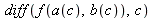 diff(f(a(c), b(c)), c)