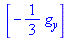 [`+`(`-`(`*`(`/`(1, 3), `*`(g[y]))))]