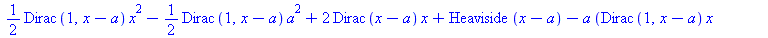 `+`(`*`(`/`(1, 2), `*`(Dirac(1, `+`(x, `-`(a))), `*`(`^`(x, 2)))), `-`(`*`(`/`(1, 2), `*`(Dirac(1, `+`(x, `-`(a))), `*`(`^`(a, 2))))), `*`(2, `*`(Dirac(`+`(x, `-`(a))), `*`(x))), Heaviside(`+`(x, `-`(...