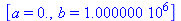 [a = 0., b = 1000000.]