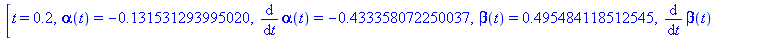 [t = .2, alpha(t) = HFloat(-0.13153129399502025), diff(alpha(t), t) = HFloat(-0.4333580722500373), beta(t) = HFloat(0.49548411851254504), diff(beta(t), t) = HFloat(2.054912887174654)]