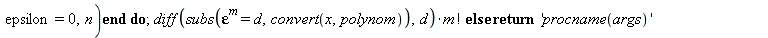 h := proc (a, eta, c, n, m) local x, b, d, epsilon; global nIter; nIter := 0; x := c; if type(`+`(a, eta, c, n, m), numeric) then b := `/`(`*`(`+`(a, epsilon)), `*`(x)); while evalb(`<`(eta, abs(subs(...