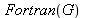 Fortran(G)