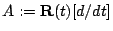 $A:={\bf R}(t)[d/dt]$