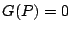 $G(P)=0$