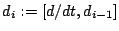 $d_{i}:=[d/dt,d_{i-1}]$