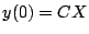 $y(0)=CX$