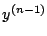 $y^{(n-1)}$