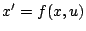 $x'=f(x,u)$