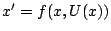 $x'=f(x,U(x))$