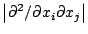 $\left\vert\partial^{2}/\partial x_{i}\partial x_{j}\right\vert$