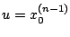 $u=x_{0}^{(n-1)}$