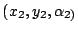 $(x_{2},y_{2},\alpha_{2)}$