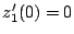 $z_{1}'(0)=0$