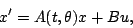 \begin{displaymath}
x'=A(t,\theta)x + Bu,
\end{displaymath}