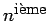 $n^{\hbox{\footnotesize i\\lq eme}}$