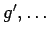 ${g^{\prime},\dots}$