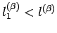 ${l_{1}^{(\beta)}<l^{(\beta)}}$