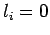 ${l_{i}=0}$
