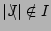 $\vert J\llap{$\setminus$}\vert\notin I$
