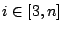 $i\in[3,n]$