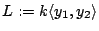 $L:=k\langle y_{1}, y_{2}\rangle$