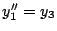 $y_{1}''=y_{3}$