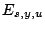 $E_{s,y,u}$