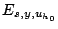 $E_{s,y,u_{h_{0}}}$